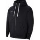 Czarna bluza męska rozpinana z kapturem Nike Park 20 Fleece z pełnym zamkiem, bocznymi kieszeniami, białym logo Nike i regulowan