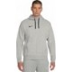 Szara bluza męska rozpinana z kapturem Nike Park 20 Fleece z pełnym zamkiem, bocznymi kieszeniami, czarnym logo Nike i regulowan