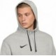 Szara bluza męska rozpinana z kapturem Nike Park 20 Fleece z pełnym zamkiem, bocznymi kieszeniami, czarnym logo Nike i regulowan