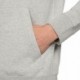Szara bluza męska rozpinana z kapturem Nike Park 20 Fleece z pełnym zamkiem, bocznymi kieszeniami, czarnym logo Nike i regulowan