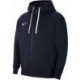 Granatowa bluza Nike Park 20 Fleece rozpinana z kapturem, białym logo i sznurkami Nike