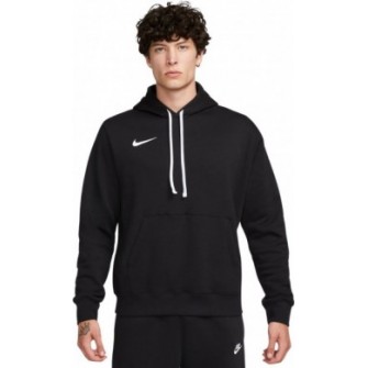 Czarna bluza męska z kapturem Nike Team Club 20 Hoodie z kieszenią kangurką, białym logo i regulowanym kapturem