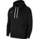 Czarna bluza męska z kapturem Nike Team Club 20 Hoodie z kieszenią kangurką, białym logo i regulowanym kapturem