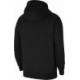 Czarna bluza męska z kapturem Nike Team Club 20 Hoodie z kieszenią kangurką, białym logo i regulowanym kapturem
