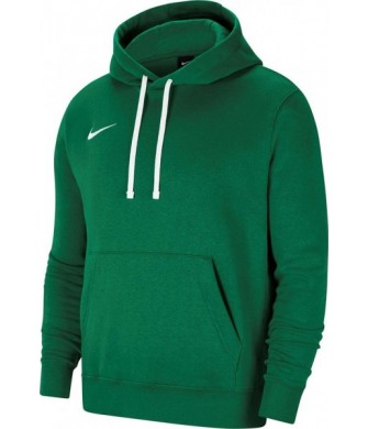 Zielona bluza męska z kapturem Nike Team Club 20 Hoodie Pine Green z kieszenią kangurką, regulowanym kapturem i białym logo Nike