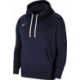 Granatowa bluza męska z kapturem Nike Team Club 20 Hoodie Obsidian z kieszenią kangurką, regulowanym kapturem, białymi sznurkami