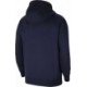 Granatowa bluza męska z kapturem Nike Team Club 20 Hoodie Obsidian z kieszenią kangurką, regulowanym kapturem, białymi sznurkami