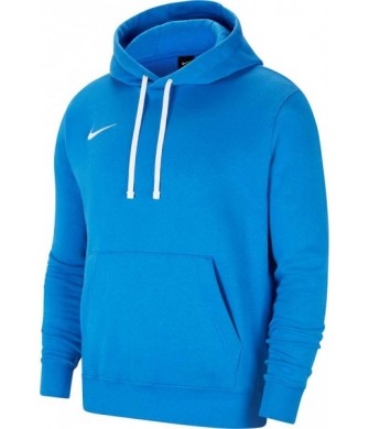 Niebieska bluza męska z kapturem Nike Team Club 20 Hoodie Royal Blue z kieszenią kangurką, regulowanym kapturem, białymi sznurka