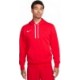 Czerwona bluza męska z kapturem Nike Team Club 20 Hoodie University Red z kieszenią kangurką, regulowanym kapturem, białymi sznu