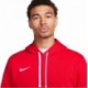 Czerwona bluza męska z kapturem Nike Team Club 20 Hoodie University Red z kieszenią kangurką, regulowanym kapturem, białymi sznu