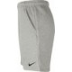 Jasnoszare spodenki sportowe męskie Nike Park 20 Fleece z ciemnym logo, elastycznym pasem i bocznymi kieszeniami na zamek