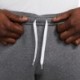 Ciemnoszare spodenki sportowe męskie Nike Park 20 Fleece z białym logo, elastycznym pasem i bocznymi kieszeniami na zamek