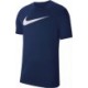Granatowa koszulka sportowa męska Nike Dri-FIT Park 20 Tee CW6936 451 z białym logo Swoosh, miękka i lekko elastyczna do trening