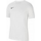 Biała koszulka męska Nike Dri-FIT Park 20 Tee CW6952-100 z krótkim rękawem, małym logo, okrągłym dekoltem i miękkim materiałem