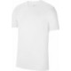 Biała koszulka bawełniana męska Nike Park 20 Tee CZ0881 100 z krótkim rękawem, okrągłym dekoltem i małym logo Nike na rękawie