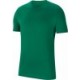 Zielona koszulka bawełniana męska Nike Park 20 Tee CZ0881 302 z krótkim rękawem, okrągłym dekoltem i małym logo Nike na rękawie