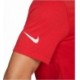 Czerwona koszulka męska Nike Park 20 Tee z krótkim rękawem, okrągłym dekoltem, białym logo Nike na rękawie i bawełnianym materia