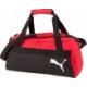 Czerwono-czarna torba Puma teamGOAL 23 Teambag S 24 l z dużą komorą, bocznymi kieszeniami i paskiem na ramię