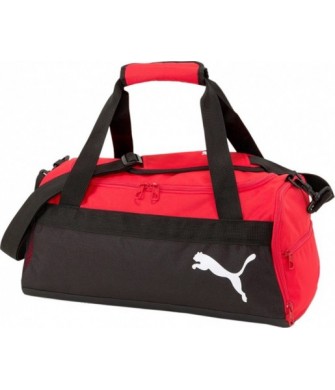 Czerwono-czarna torba Puma teamGOAL 23 Teambag S 24 l z dużą komorą, bocznymi kieszeniami i paskiem na ramię