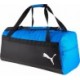 Niebiesko-czarna torba Puma teamGOAL 23 Teambag M 54 l z dużą komorą, kieszeniami bocznymi i paskiem na ramię