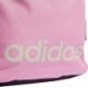 Różowy plecak Adidas Linear Classic Daily 20 l z przednią kieszenią, miękkimi szelkami i dużym logo adidas