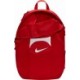 Czerwony plecak sportowy Nike Academy Team 2.3 30 l ze Storm-FIT, pokrowcem przeciwdeszczowym, kieszenią na piłkę i regulowanymi