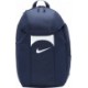 Granatowy plecak sportowy Nike Academy Team 2.3 30 l DV0761 410 z pokrowcem Storm-FIT, kieszenią na piłkę i regulowanymi szelkam