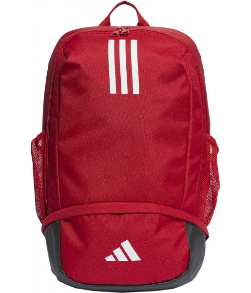 Czerwony plecak sportowy Adidas Tiro 23 League 27 l z dolną komorą na buty, bocznymi kieszeniami z siateczki i regulowanymi szel