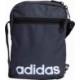 Granatowa torebka na ramię Adidas Essentials Organizer 2 l z białym logo, przednią kieszenią na zamek i regulowanym paskiem
