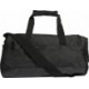 Czarna torba sportowa adidas Essentials Training Duffel XS 14 l z białym logo, regulowanym paskiem na ramię i bocznymi kieszenia