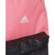 Różowo-czarny plecak sportowy Adidas Classic Badge of Sport 3-Stripes 28 l z przednią kieszenią, bocznymi kieszeniami i białym l