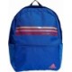 Niebieski plecak sportowy Adidas Classic Horizontal 3-Stripes 28 l z piórnikiem, przednią kieszenią i regulowanymi szelkami