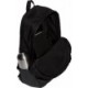 Czarno-zielony plecak sportowy Adidas Classic Horizontal 3-Stripes 28 l z piórnikiem, przednią kieszenią i regulowanymi szelkami