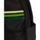 Czarno-zielony plecak sportowy Adidas Classic Horizontal 3-Stripes 28 l z piórnikiem, przednią kieszenią i regulowanymi szelkami