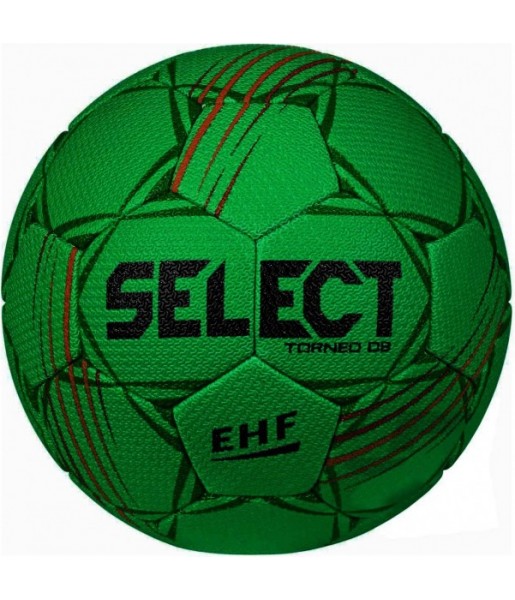 Zielona piłka ręczna Select Torneo DB EHF V23 rozmiar 0 z miękką powierzchnią, konstrukcją Dual Bonded i czarnym logo Select