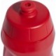 Czerwony bidon sportowy Adidas Tiro Bottle 500 ml z białym logo, boczną skalą, szerokim otworem, zakrętką i wygodnym ustnikiem