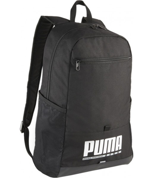 Czarna torba sportowa Puma teamGOAL Teambag M 55 l z komorą na buty, boczną kieszenią, białym logo i regulowanym paskiem