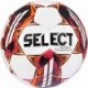 Biało-pomarańczowa piłka nożna halowa Select Futsal Talento 11 dla dzieci U10–U11 z obniżonym odbiciem i zaworem Double Lock