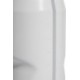Biały bidon sportowy Adidas Tiro Bottle 750 ml IW8156 z czarnym logo, boczną skalą, szerokim otworem, zakrętką i wygodnym ustnik