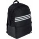 Czarny plecak sportowy Adidas Classic Horizontal 3-Stripes 28 l z piórnikiem, przednią kieszenią i regulowanymi szelkami