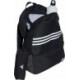 Czarny plecak sportowy Adidas Classic Horizontal 3-Stripes 28 l z piórnikiem, przednią kieszenią i regulowanymi szelkami