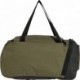 Oliwkowa torba sportowa adidas Essentials 3-Stripes Duffel XS 17 l IZ1906 z białym logo, paskiem na ramię i wentylowaną kieszeni