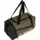 Oliwkowa torba sportowa adidas Essentials 3-Stripes Duffel XS 17 l IZ1906 z białym logo, paskiem na ramię i wentylowaną kieszeni