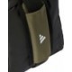 Oliwkowa torba sportowa adidas Essentials 3-Stripes Duffel XS 17 l IZ1906 z białym logo, paskiem na ramię i wentylowaną kieszeni