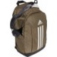Oliwkowy plecak sportowy Adidas Power VII 26 l IX6578 z białymi paskami, przegrodą na laptopa, kieszeniami i powlekanym spodem