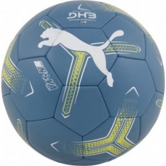 Niebieska piłka ręczna Puma Nova Training 084386 01 z 32-panelową konstrukcją hybrydową, powierzchnią PU i piankową warstwą