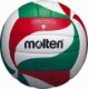 Piłka siatkowa Molten V4M1900 biało-zielono-czerwona do gry na hali