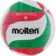 Piłka siatkowa Molten V5M2000-L Light r.5 biało-czerwono-zielona, lekka 200–220 g z miękką powierzchnią PU