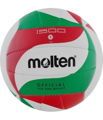 Piłka Siatkowa Molten V5M1500 Rozmiar 5 Biało-Czerwono-Zielona