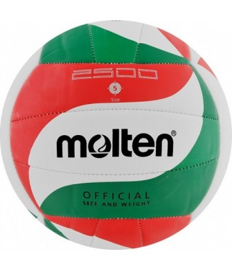Piłka Siatkowa Molten V5M2500 Rozmiar 5 Biało-Czerwono-Zielona